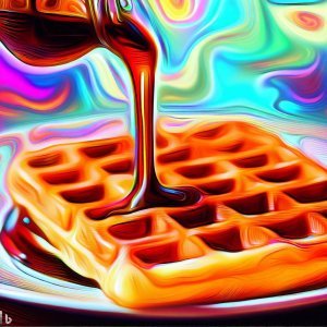 molasses yeast feast vegan waffle illustration