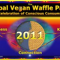 Global Vegan Waffle Party poster, 800x529, 72 dpi