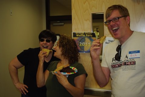 Tulsa, OK 2011 vegan waffle party