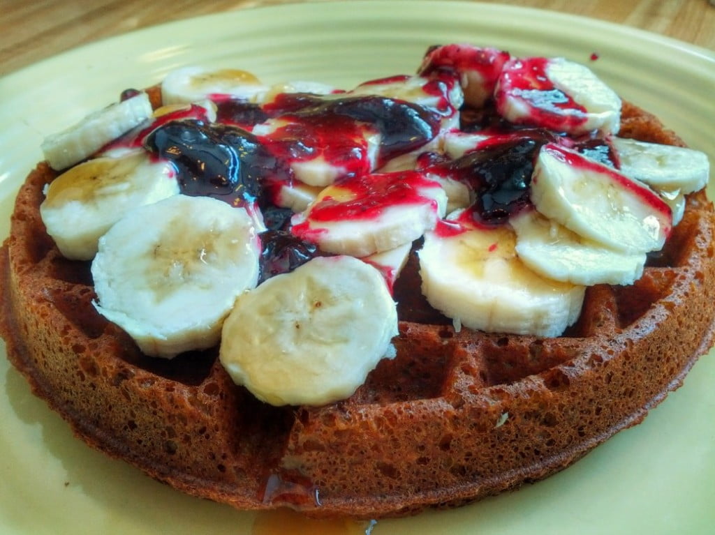 Vegan GlutenFree Banana Almond Waffles Waffle Party Vegan Waffle Recipes & Events
