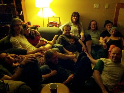 vegan waffle party attendees 1