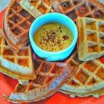 pickled-mango-tahini-vegan-waffle-topping-2