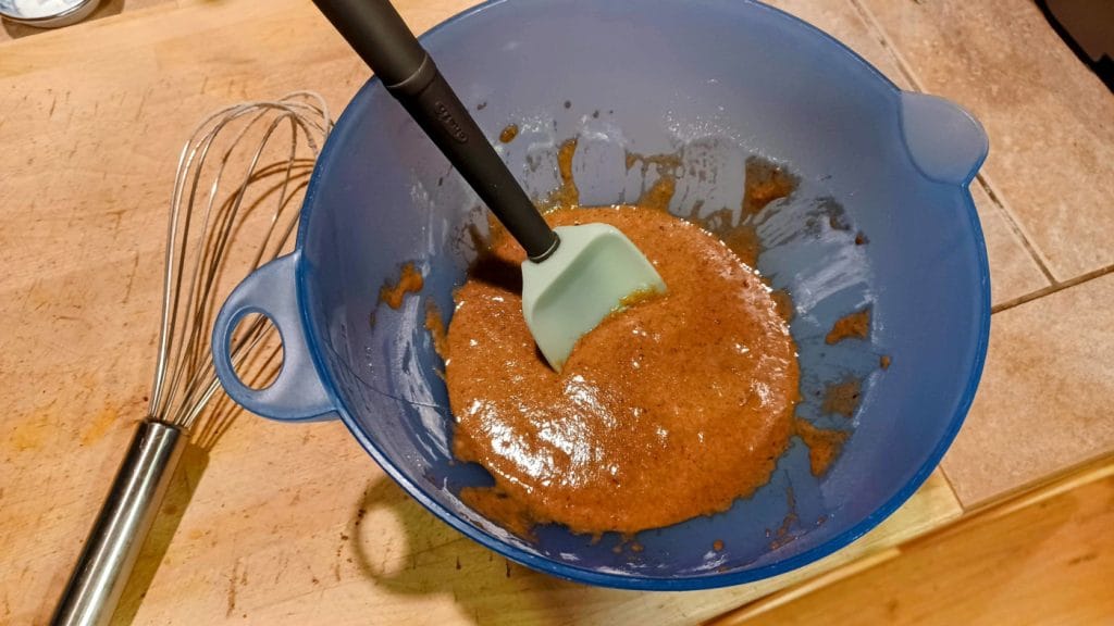 vegan gluten-free gingerbread waffles batter